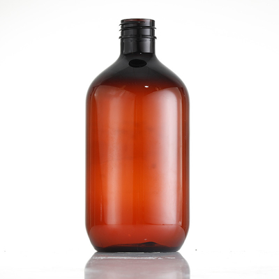 बोस्टन राउंड एम्बर स्प्रे ग्लास बोतल 500ML रिफिल करने योग्य: