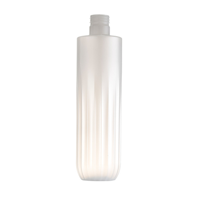 स्नान दूध के लिए 700 मिलीलीटर चमकदार सफेद पारदर्शी पीसीआर बनावट वाली बोतल