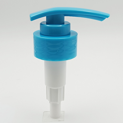 तरल कॉस्मेटिक बोतल के लिए लीक प्रूफ ब्लू प्लास्टिक पंप हेड