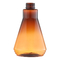 शंक्वाकार ब्राउन पारदर्शी पीईटी लोशन बोतल 400ml ISO14001